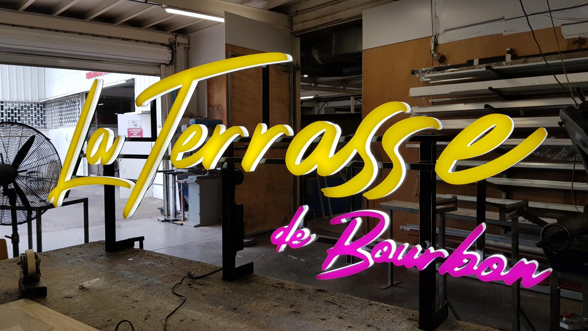 Enseigne Terasse de Bourbon