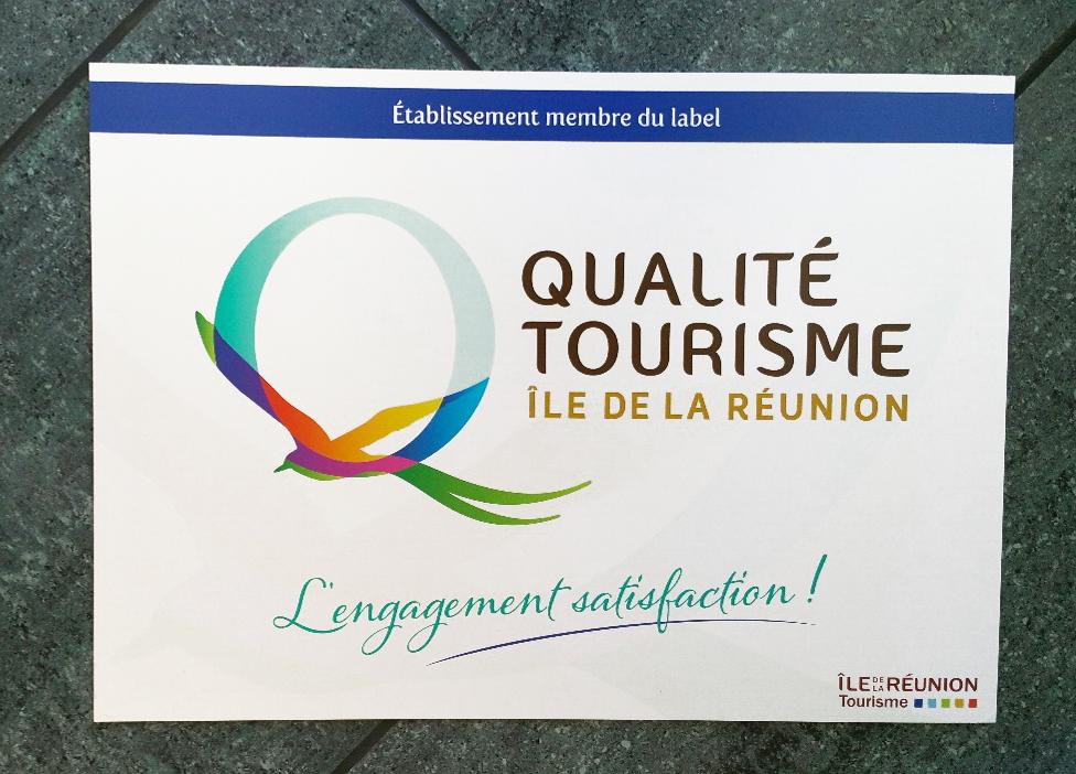 Plaque Aluminium ile de la Réunion Tourisme