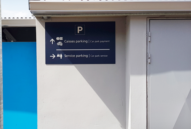 Signalétique Aéroport Service Parking
