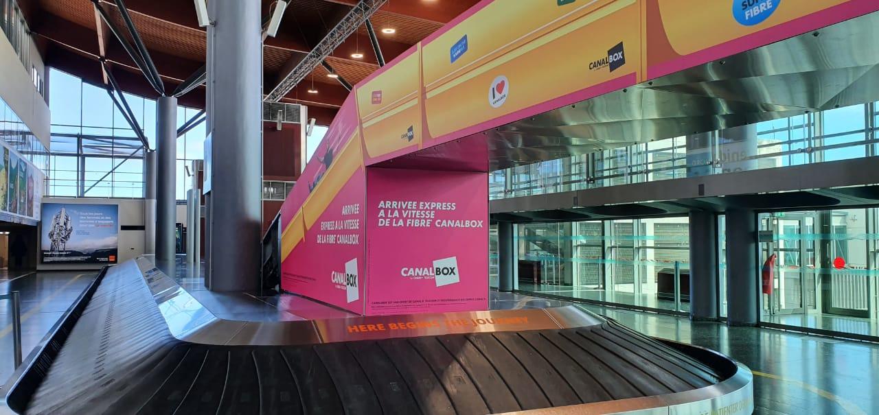 Habillage porte bagage Aéroport Roland-Garros